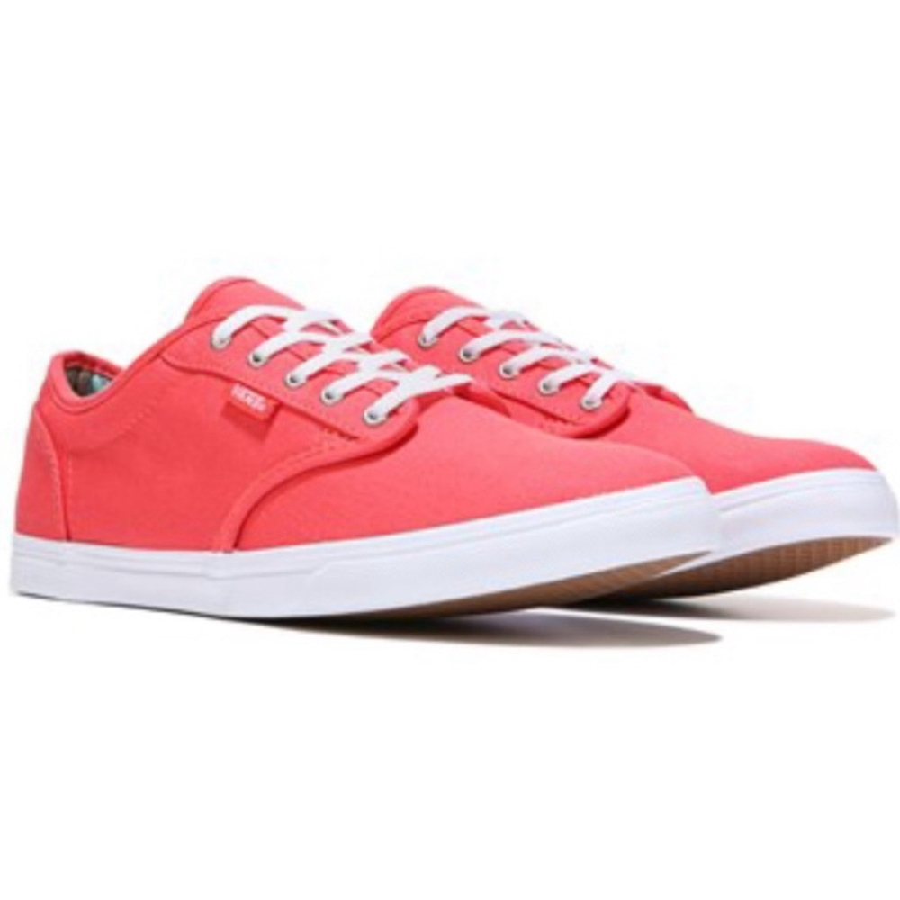 Women’s Van Atwood Low Vans Size 6.5 Red/Pink/Coral Skate Sneakers
